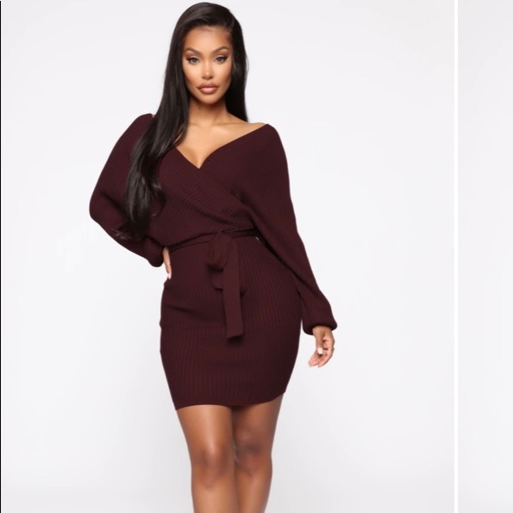 Just between us sweater dress Fashion Nova